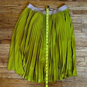 BCBG Max Azria neon green skirt